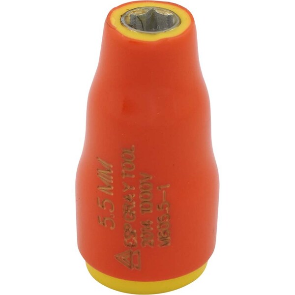 Gray Tools 5.5mm X 1/4" Drive, 6 Point Standard Length, 1000V Insulated M605.5-I - main